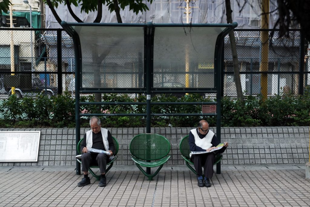 Elderly people at Nathan Road, Hong Kong by Saifulrizan